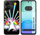 Funda Silicona Xiaomi Poco M6 4G Unicornio