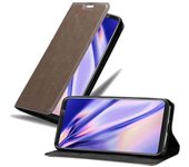 Funda Libro para LG V35 en MARRoN CAFe - Cubierta Proteccion con Cierre Magnetico, Tarjetero y Funcion de Suporte - Etui Case Cover Carcasa