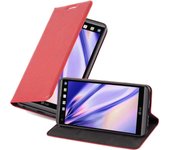 Funda Libro para LG V20 en ROJO MANZANA - Cubierta Proteccion con Cierre Magnetico, Tarjetero y Funcion de Suporte - Etui Case Cover Carcasa