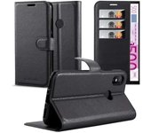 Funda Libro para Xiaomi Mi A2 / 6X en NEGRO FANTASMA - Cubierta Proteccion con Cierre Magnetico, Tarjetero y Funcion de Suporte - Etui Case Cover Carcasa