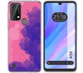 Funda Silicona Transparente Blackview A50 Acuarela 07