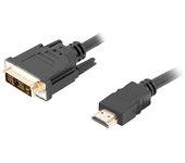 Lanberg CA-HDDV-10CC-0018-BK adaptador de cable de vídeo 1,8 m HDMI tipo A (Estándar) DVI-D Negro