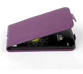 Funda para LG G5 in BURDEOS VIOLETA - Cubierta Proteccion Estilo Flip de Cuero Sintetico Estructuro - Etui Case Cover Carcasa