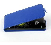Funda para LG G5 in AZUL REAL - Cubierta Proteccion Estilo Flip de Cuero Sintetico Estructuro - Etui Case Cover Carcasa