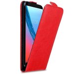 Funda para ZTE Blade V9 in ROJO MANZANA - Cubierta Proteccion Estilo Flip con Cierre Magnetico - Etui Case Cover Carcasa