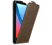 Funda para ZTE Blade V9 in MARRoN CAFe - Cubierta Proteccion Estilo Flip con Cierre Magnetico - Etui Case Cover Carcasa
