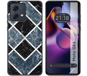 Funda Silicona Motorola Moto G84 5G Mármol 06