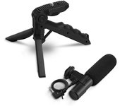 Micrófono Jack 3,5mm + Trípode Multifunción de - Negro