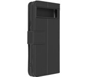 Funda Google Pixel 8 Solapa Tarjetero Soporte Vídeo Negro
