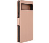 Funda para Google Pixel 8 Lengüeta Tarjetero Soporte de vídeo Rosa dorado