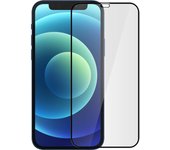 Cristal templado 9H Biselado para iPhone 12 Mini - Marco negro