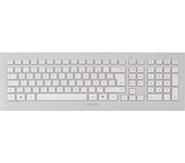 CHERRY DW 8000 teclado Ratón incluido RF inalámbrico Suizo Plata, Blanco