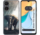 Funda Silicona Zte Blade V50 Design 5G Elefante