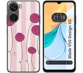 Funda Silicona Zte Blade V50 Design 5G Flores Vintage