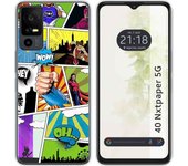Funda Silicona TCL 40 NXTPAPER 5G Comic