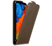 Funda para LG Q STYLUS in MARRoN CAFe - Cubierta Proteccion Estilo Flip con Cierre Magnetico - Etui Case Cover Carcasa