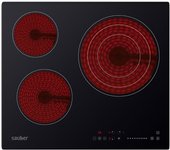Vitroceramica independiente radiantes SAUBER SEV-01 3 zonas coccion ancho 60 cm
