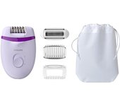 PHILIPS BRE275/00 - Depiladora eléctrica Satinelle Essential Compact - Alimentación eléctrica - 4 ac