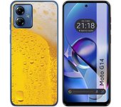 Funda Silicona Motorola Moto G14 Cerveza