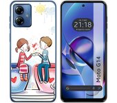 Funda Silicona Motorola Moto G14 Café