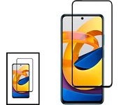 Kit 2 Película de vidrio templado 5D Cubierta completa para OnePlus 10T - Transparente/Negro