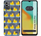 Funda Silicona Transparente Zte Blade A53 Pro Pato