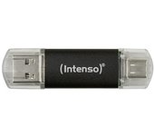 Memoria USB Twist Line 128 GB antracita 3539491 USB-A, USB-C™, USB 3.1 Gen 1