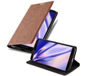 Funda Libro para Lenovo Google NEXUS 6 / 6X en MARRoN CAPUCHINO - Cubierta Proteccion con Cierre Magnetico, Tarjetero y Funcion de Suporte - Etui Case Cover Carcasa