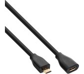 InLine 32730P cable USB 3 m USB 2.0 Micro-USB B Negro
