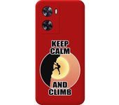 Funda Silicona Roja Oneplus Nord N20 SE Hombre Escalada