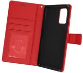 Funda Motorola Edge 30 Pro Solapa Tarjetero Soporte Vídeo roja