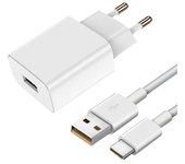 Cargador y cable de alimentación USB-C original de Vivo de 33W blanco