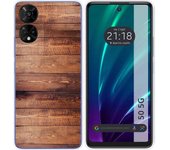 Funda Silicona TCL 50 5G Madera 02