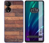 Funda Silicona TCL 50 5G Madera 03