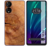 Funda Silicona TCL 50 5G Madera 04
