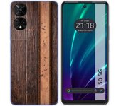 Funda Silicona TCL 50 5G Madera 05