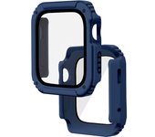 Protección Completa Cristal Templado Apple Watch Series 3, 2 y 1, 38mm Azul