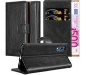 Funda Libro para Huawei P20 en NEGRO GRAFITO - Cubierta Proteccion con Cierre Magnetico, Tarjetero y Funcion de Suporte - Etui Case Cover Carcasa
