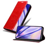 Funda Libro para Vivo X21S en ROJO MANZANA - Cubierta Proteccion con Cierre Magnetico, Tarjetero y Funcion de Suporte - Etui Case Cover Carcasa
