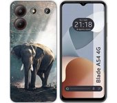 Funda Silicona Zte Blade A54 4G Elefante