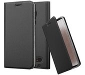 Funda Libro para Motorola MOTO Z2 en CLASSY NEGRO - Cubierta Proteccion con Cierre Magnetico, Tarjetero y Funcion de Suporte - Etui Case Cover Carcasa