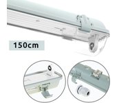 Armadura estanca LINESTA IP65 1xG13 T8 LED 150cm L.156xAn.8,0xAl9,0cm Gris