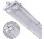 Armadura estanca LINESTRA IP65 2xG13 T8 LED 150cm L.157xAn.10,2xAl.7cm Gris