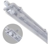 Armadura estanca LINESTRA IP65 1xG13 T8 LED 150cm L.157xAn.6,5xAl.7cm Gris