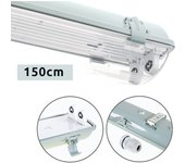 Armadura estanca LINESTA IP65 2xG13 T8 LED 150cm L.156xAn.11,5xAl9,0cm Gris