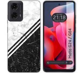 Funda Silicona Motorola Moto G04 / G24 Mármol 01