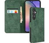 Funda para Samsung Galaxy A55 5G Tarjetero, Soporte vídeo Tender Book Verde oscuro