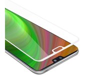 Pelicula Protectora para Huawei P20 en TRANSPARENTE con BLANCO - Pantalla de Vidrio Templado Cobertura Completa (Tempered) Compatible 3D con Dureza 9H