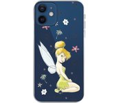 Funda para iPhone 12 Oficial de Disney Campanilla Silueta Transparente - Peter pan