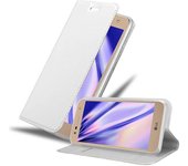 Funda Libro para LG X POWER 2 en CLASSY PLATEADO - Cubierta Proteccion con Cierre Magnetico, Tarjetero y Funcion de Suporte - Etui Case Cover Carcasa